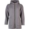 Kapuzen-Fleecejacke „Florine“ grau M unisex