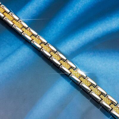 Magnetarmband "Elegant" silber gold Magnetarmband "Elegant" silber gold