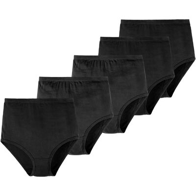 wedolina Baumwoll-Taillenslip schwarz XXL female wedolina Baumwoll-Taillenslip schwarz XXL female