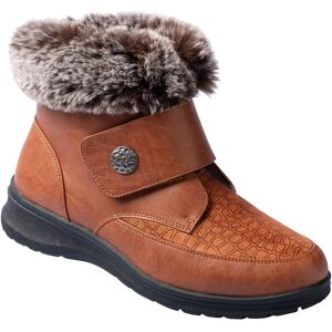 wonderwalk Kuschel-Klettstiefelette „Steffi“ braun 37 female wonderwalk Kuschel-Klettstiefelette „Steffi“ braun 37 female