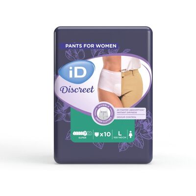 iD Inkontinenz-Slip, super, Discreet Pants Women weiss L female iD Inkontinenz-Slip, super, Discreet Pants Women weiss L female