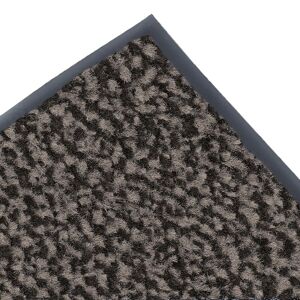 Mikrofaser-Fußmatte schwarz   grau