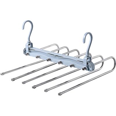 TRI Hosenkleiderbügel "6 in 1" weiss TRI Hosenkleiderbügel "6 in 1" weiss