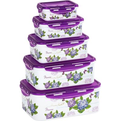 genialo Dosen-Set "Hortensie", 5 Stück mehrfarbig female genialo Dosen-Set "Hortensie", 5 Stück mehrfarbig female
