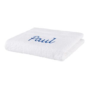 Optisplash Handtuch personalisiert mit Namen, 50x100 cm, 100% Baumwolle weiss
