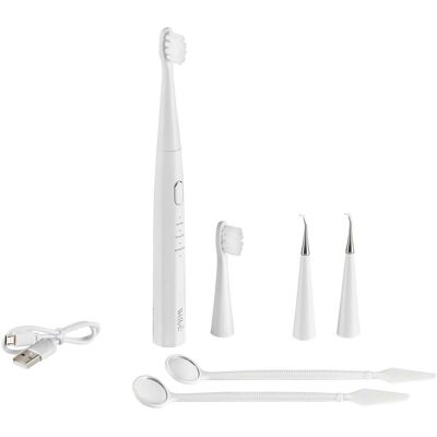 Wellys Elektrische Zahnbürste, 7-teilig weiss Wellys Elektrische Zahnbürste, 7-teilig weiss