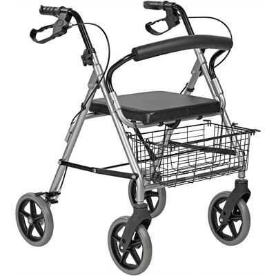 Antar Alu Rollator "Klassik", mit Korb, höhenverstellbar grau Antar Alu Rollator "Klassik", mit Korb, höhenverstellbar grau