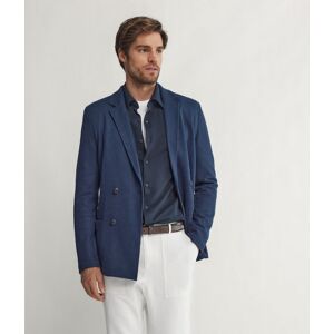 Falconeri Zweireihiger Blazer Multilino Mann Blau Größe 56