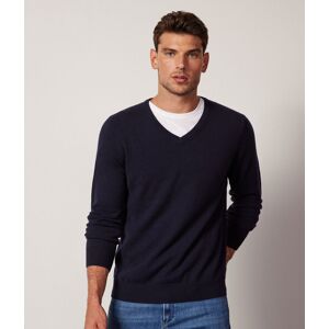 Falconeri Pullover mit V-Ausschnitt aus Kaschmir Ultrasoft Mann Marineblau Größe 50