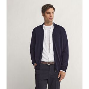 Falconeri Cardigan mit Reißverschluss aus Kaschmir Ultrafine Mann Marineblau Größe 56