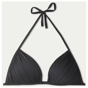 Tezenis Triangel-Bikinioberteil mit Raffung, aus recycelter Mikrofaser Frau Schwarz Größe 70