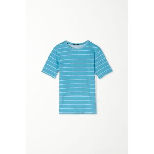 Tezenis Rundhals-T-Shirt aus gerippter Baumwolle mit Streifenprint Junge Größe 4-5