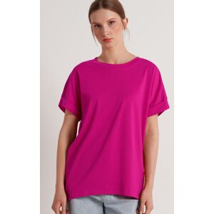 Tezenis Baumwoll-T-Shirt mit Kimono-Aufschlag Frau Rosa Größe S