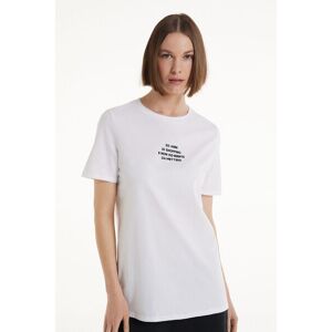 Tezenis Baumwoll-T-Shirt mit Print Frau Aufdruck Größe M