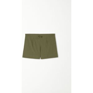 Tezenis Shorts aus 100 % superleichter Baumwolle mit Tunnelzug Frau Grün Größe M