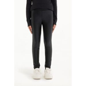 Tezenis Basic-Leggings aus Mikrofaser Shiny Mädchen Schwarz Größe 10-11