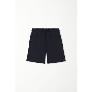Tezenis Shorts aus Baumwollsweatstoff mit Taschen für Jungen Junge Blau Größe 2-3