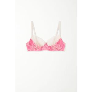 Tezenis Balconette-BH Paris Ocean Dream Lace Frau Rosa Größe 80D