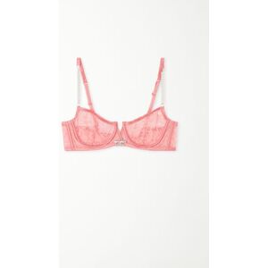 Tezenis Balconette-BH Paris Pearl Pink Lace Frau Hellrosa Größe 85B