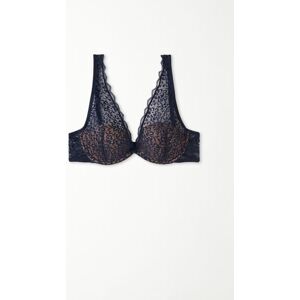 Tezenis Balconette-BH Miami aus recycelter Spitze Frau Blau Größe 70B