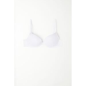 Tezenis Super Push-up-BH Los Angeles aus recycelter Spitze Frau Weiß Größe 80A