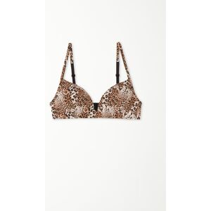 Tezenis BH London aus bedruckter Baumwolle Frau Animal-print Größe 80B