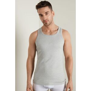 Tezenis Tank Top aus Feinripp-Baumwolle Mann Grau Größe XL