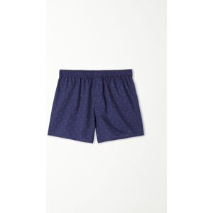 Tezenis Boxershorts aus gemustertem Baumwolltuch Mann Blau Größe S