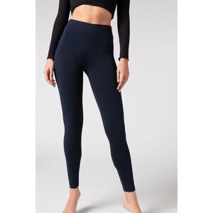 Calzedonia Leggings aus Baumwolle Frau Blau Größe M