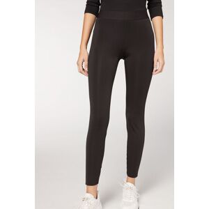 Calzedonia Leggings Plush Double Face Frau Schwarz Größe S