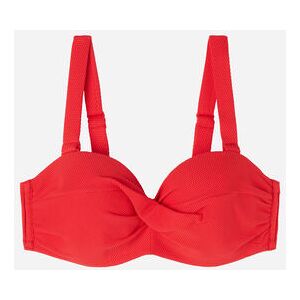 Calzedonia Bandeau-Bikinioberteil mit leichter Wattierung Classic Piquet Frau Rot Größe 90B/85C/80D