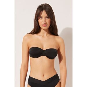 Calzedonia Bandeau-Bikinioberteil im Balconette-Stil mit leichter Wattierung Indonesia Frau Schwarz Größe 80A/75B/70C