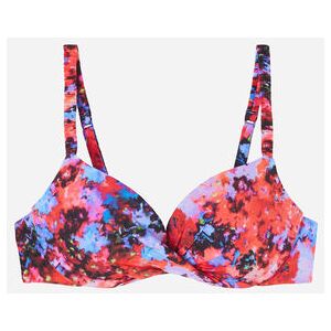 Calzedonia Push-up-Bikinioberteil mit starker Wattierung Blurred Flowers Frau Blumen Größe 80A/75B/70C