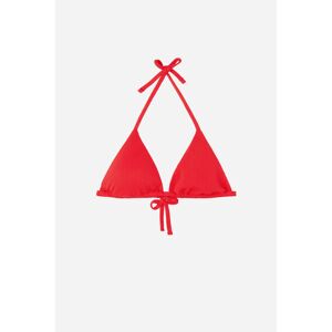 Calzedonia Triangel-Bikinioberteil mit herausnehmbaren Polstern Classic Piquet Frau Rot Größe 80B/75C/70D
