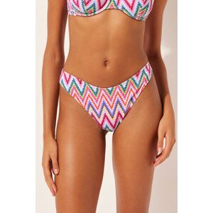 Calzedonia Brazilian-Bikinihose Multicolor Chevron Frau Multifarben Größe XS