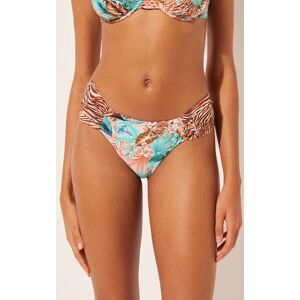 Calzedonia Brazilian-Bikinihose zum Wenden Wild Foliage Frau Grun Größe S