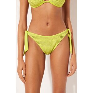 Calzedonia Bikinihose mit Schleifen Luxury Stones Frau Grun Größe M