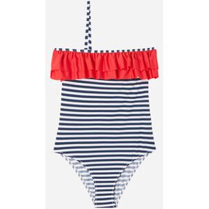 Calzedonia Badeanzug für Mädchen Sailor Stripes Mädchen Blau Größe 10 JAHRE