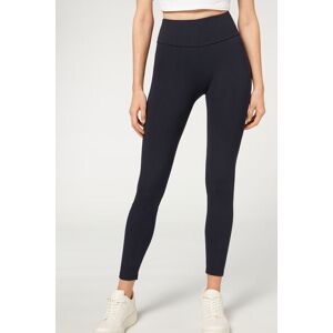 Calzedonia Total Shaper Leggings Frau Blau Größe L