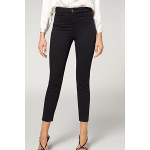 Calzedonia Thermo Skinny Jeans Soft Touch Frau Schwarz Größe M