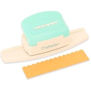 Craftelier RandLocher zur Herstellung von dekorativen Wellenkanten auf Papier und Kartonbögen speziell für Scrapbooking und Crafting Größe ca. 15 x 5,02 x 5,02 cm Craftelier RandLocher zur Herstellung von dekorativen Wellenkanten auf Papier und Kartonbögen speziell für Scrapbooking und Crafting Größe ca. 15 x 5,02 x 5,02 cm