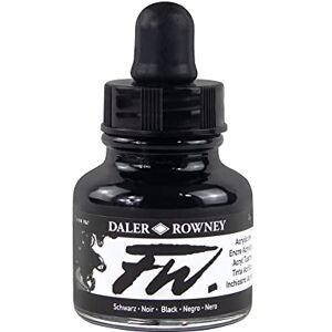 Daler Rowney FW Acrylfarbe - Schwarz - 29,5 ml Daler Rowney FW Acrylfarbe - Schwarz - 29,5 ml