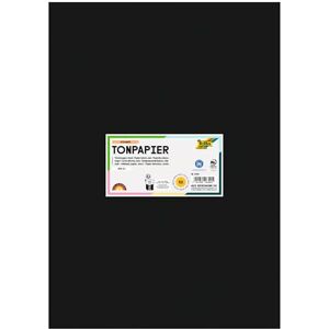 folia 6390 Tonpapier schwarz, DIN A3, 130 g/qm, 50 Blatt zum Basteln und kreativen Gestalten von Karten, Fensterbildern und für Scrapbooking folia 6390 Tonpapier schwarz, DIN A3, 130 g/qm, 50 Blatt zum Basteln und kreativen Gestalten von Karten, Fensterbildern und für Scrapbooking