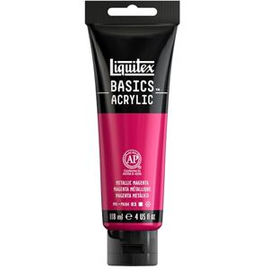 Liquitex 1046342 Basics Acrylfarbe 118ml Metallic Magenta – Künstler-Acrylfarbe, hochpigmentiert, lichtecht, mittlere Viskosität, seidenglänzend, deckend – Ideal für Leinwand, Holz & Papier Liquitex 1046342 Basics Acrylfarbe 118ml Metallic Magenta – Künstler-Acrylfarbe, hochpigmentiert, lichtecht, mittlere Viskosität, seidenglänzend, deckend – Ideal für Leinwand, Holz & Papier