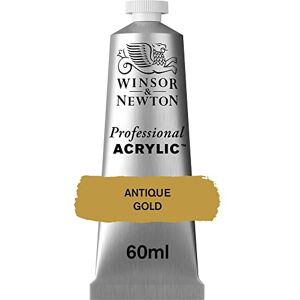 Winsor & Newton 2320014 Professional Acrylfarbe in Künstlerqualität, hohe Farbbrillanz & Deckkraft, Archivqualität, 60ml Tube Antik Gold Winsor & Newton 2320014 Professional Acrylfarbe in Künstlerqualität, hohe Farbbrillanz & Deckkraft, Archivqualität, 60ml Tube Antik Gold