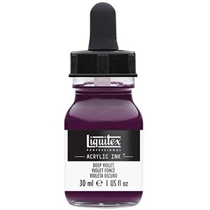 Liquitex 4260115 flüssige Professional Acrylfarben Ink, Tusche, 30 ml, hochpigmentierte Airbrushfarbe, dunkelviolett Liquitex 4260115 flüssige Professional Acrylfarben Ink, Tusche, 30 ml, hochpigmentierte Airbrushfarbe, dunkelviolett