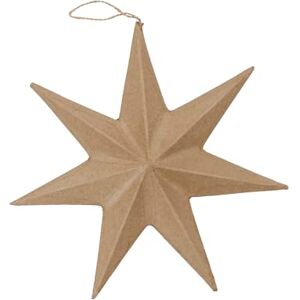 décopatch NO011Opack Packung 2 Träger zum Verzieren, aus Pappmaché, Sternen, 4,1x20x20 cm, zum Aufhängen, Geeignet für Weihnachtsdeko Winterstimmung, Kraftbraun, 1 Pack décopatch NO011Opack Packung 2 Träger zum Verzieren, aus Pappmaché, Sternen, 4,1x20x20 cm, zum Aufhängen, Geeignet für Weihnachtsdeko Winterstimmung, Kraftbraun, 1 Pack