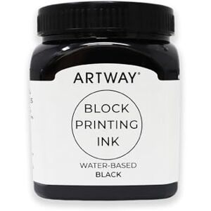 ARTWAY Premium Blockdrucktinte 250ml Schwarz -Ideal für Relief, Block und Linoldrucke ARTWAY Premium Blockdrucktinte 250ml Schwarz -Ideal für Relief, Block und Linoldrucke