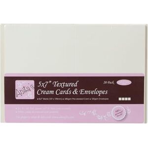Anita's Papermania Creme Grußkarten - 13x18cm 20 Stück Anita's Papermania Creme Grußkarten - 13x18cm 20 Stück