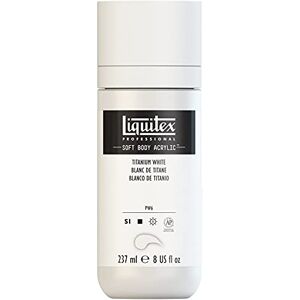 Liquitex 1923432 Professional Acrylfarbe Soft Body Künstlerfarbe in cremiger deckender Konsistenz, hohe Pigmentierung, lichtecht & alterungsbeständig, 237ml Flasche Titanweiß Liquitex 1923432 Professional Acrylfarbe Soft Body Künstlerfarbe in cremiger deckender Konsistenz, hohe Pigmentierung, lichtecht & alterungsbeständig, 237ml Flasche Titanweiß